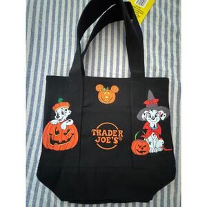 Disney Halloween Jaq Gus Gus, Dalmations, Marie Custom Trader Joes Mini Tote